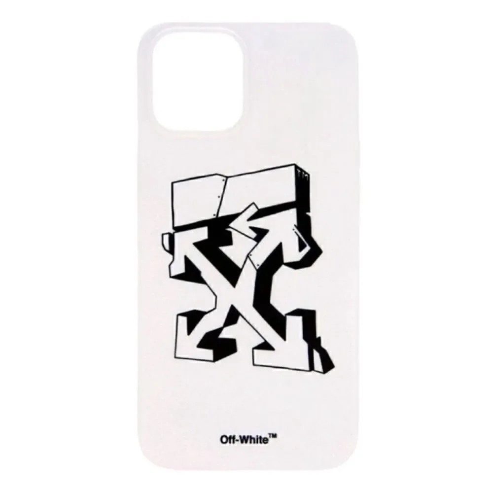 Authentic Unisex Off White 12/12Pro Phone White Case.